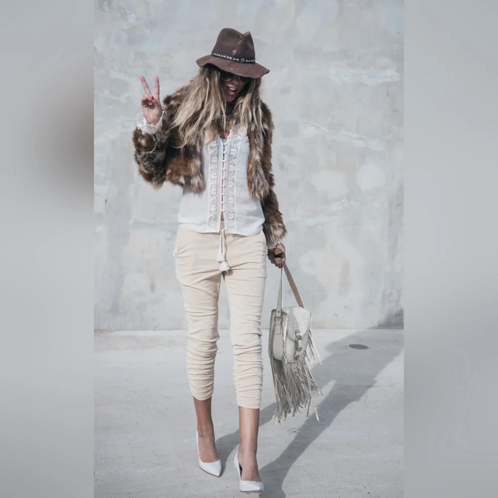 Spell Slub Knit Dusty Road Slouchy Jogger XS
